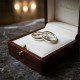 Silver Comfort Fit Wedding Ring Set